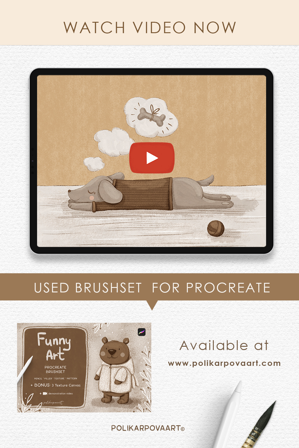 The Process Of Drawing A Dachshund In Procreate Polikarpovaart