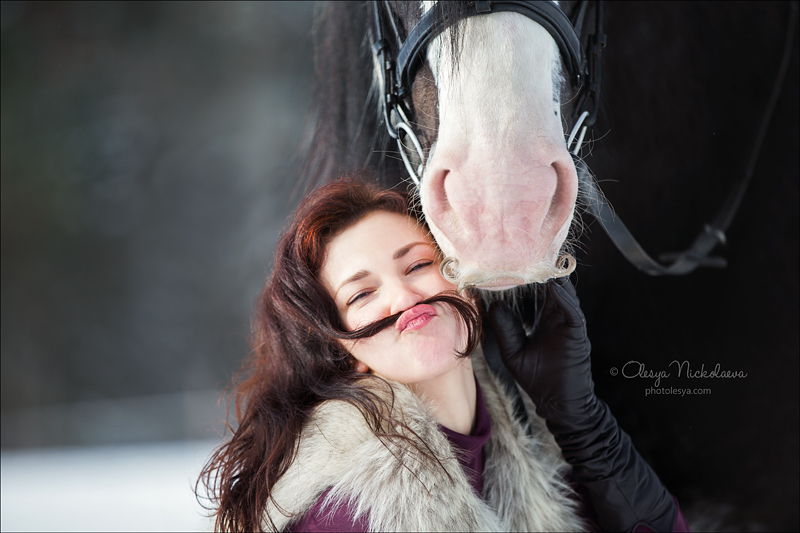  лошади и люди  ◆ horse and human