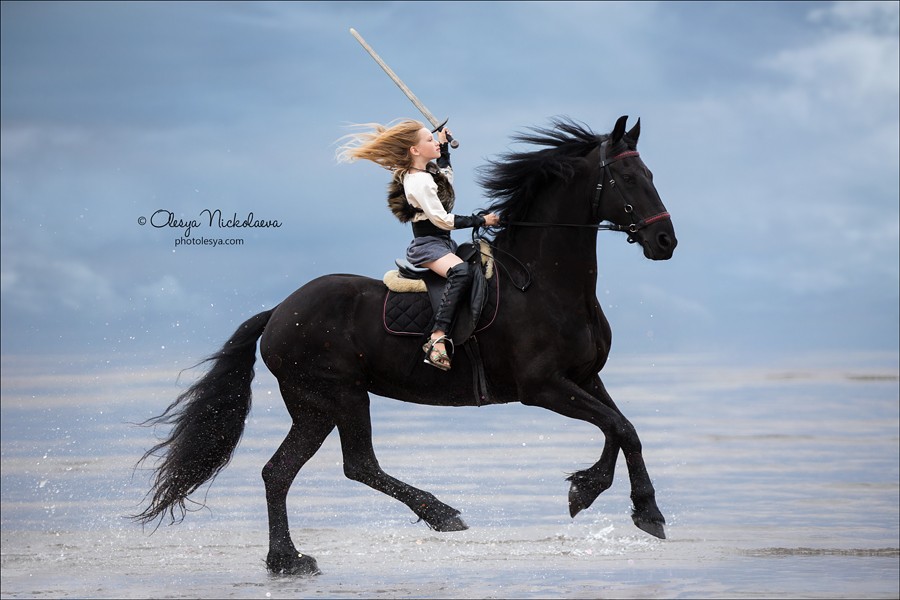  лошади и люди  ◆ horse and human