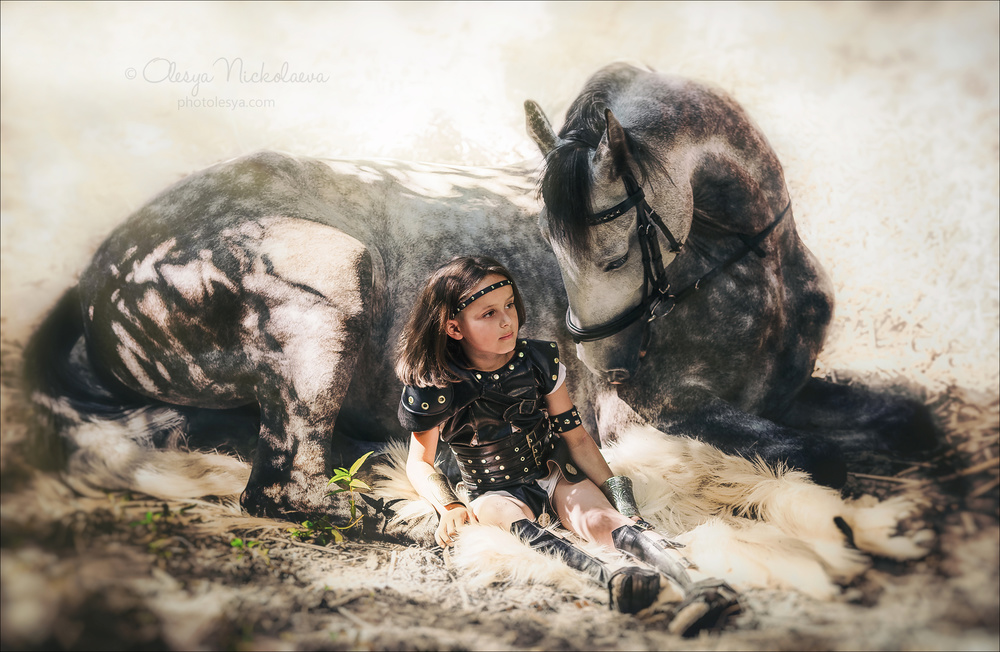  лошади и люди  ◆ horse and human