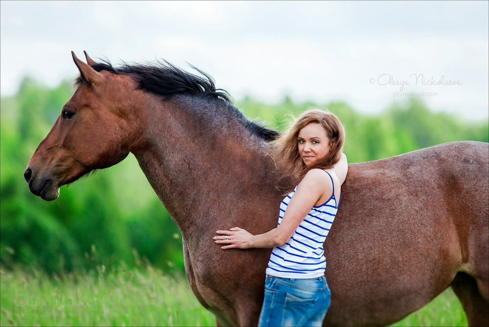  лошади и люди  ◆ horse and human