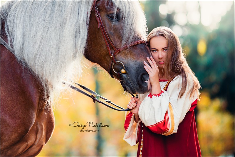  лошади и люди  ◆ horse and human