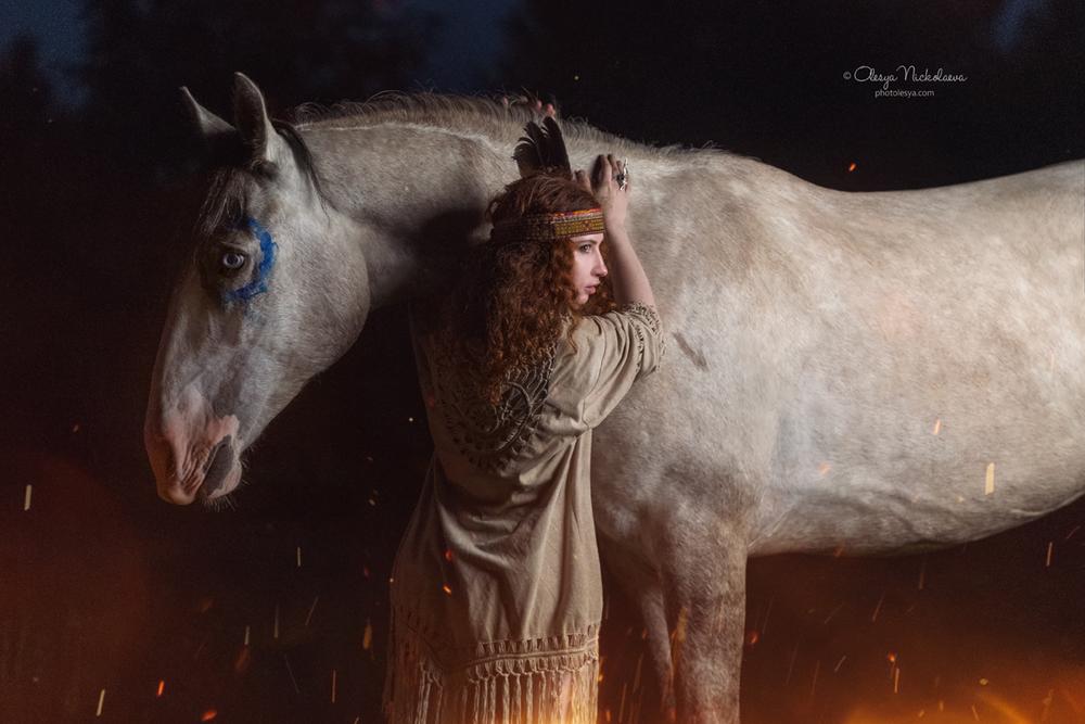  лошади и люди  ◆ horse and human