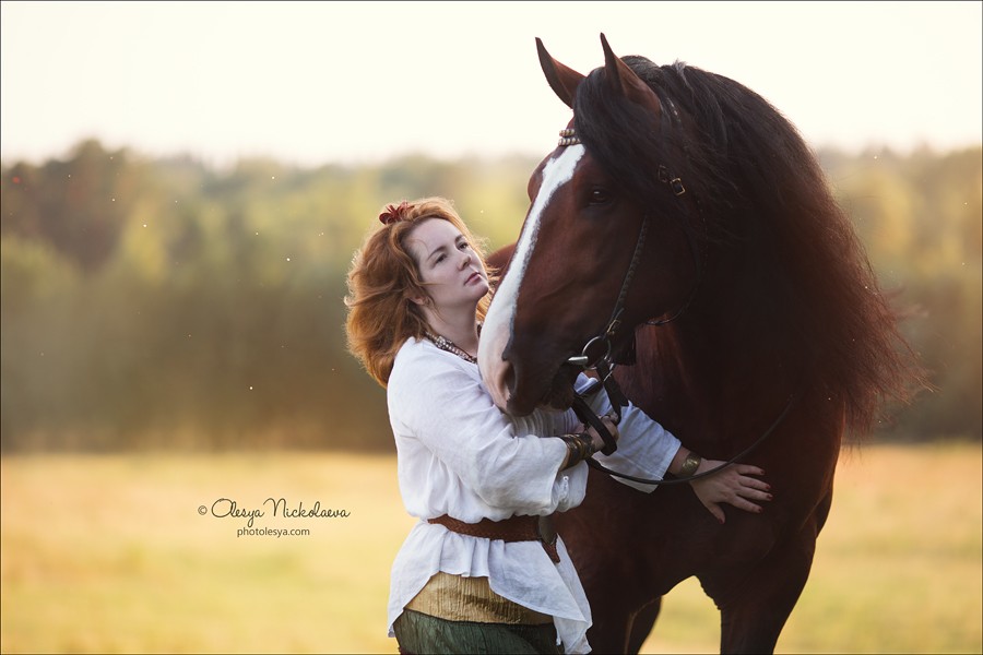  лошади и люди  ◆ horse and human
