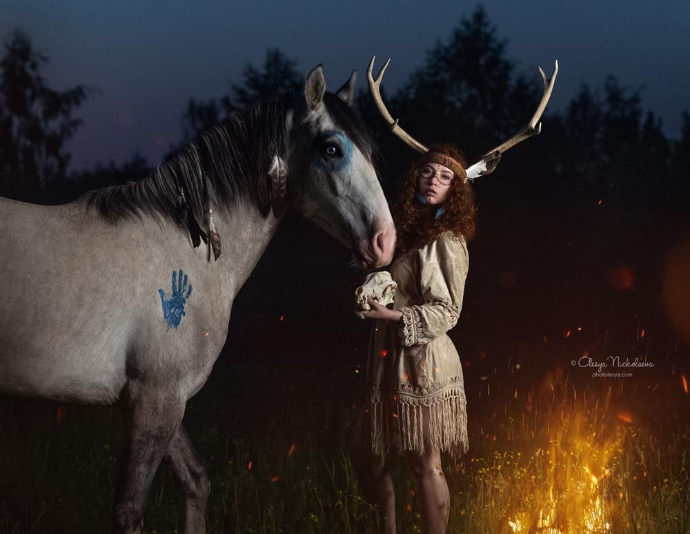  лошади и люди  ◆ horse and human