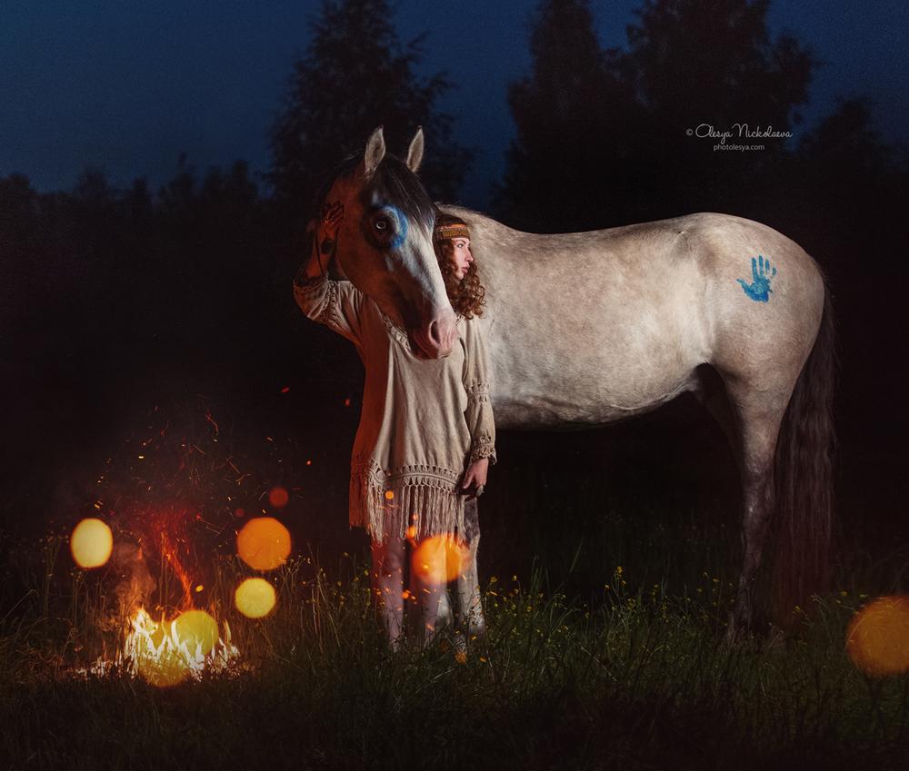  лошади и люди  ◆ horse and human