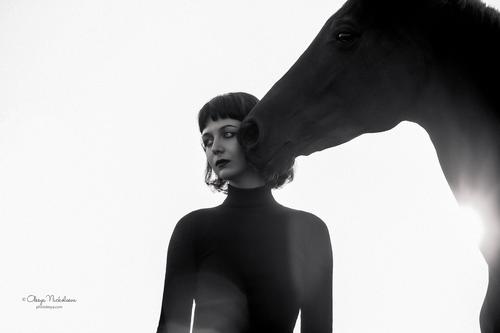  лошади и люди  ◆ horse and human