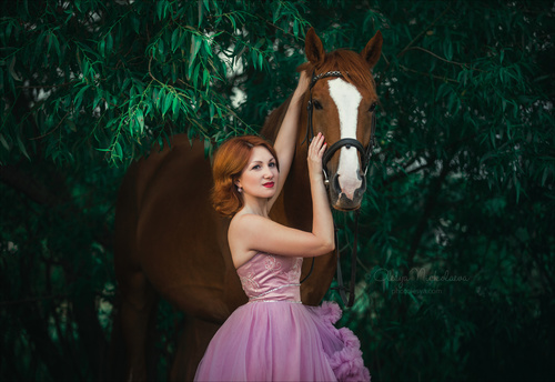  лошади и люди  ◆ horse and human