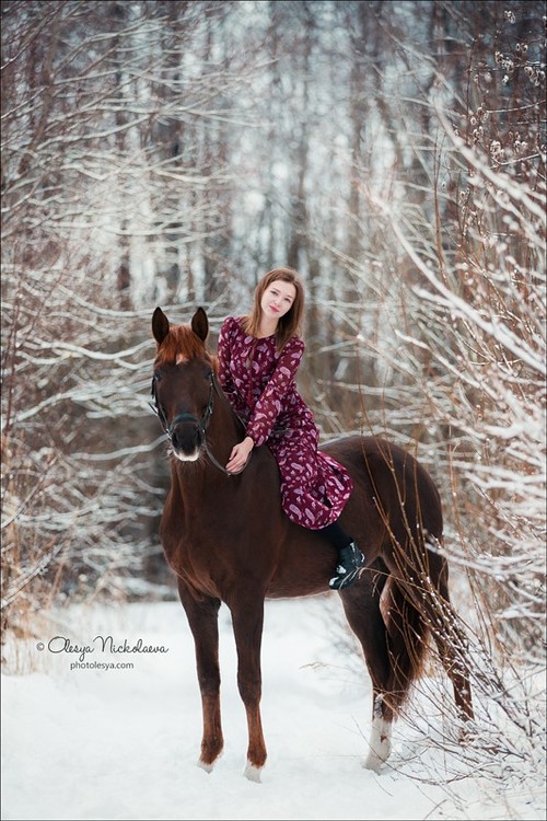  лошади и люди  ◆ horse and human