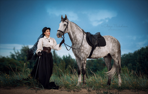  лошади и люди  ◆ horse and human
