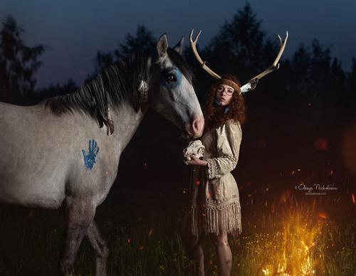  лошади и люди  ◆ horse and human