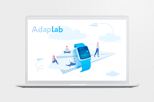 Лендинг для умных часов компании AdapLab
