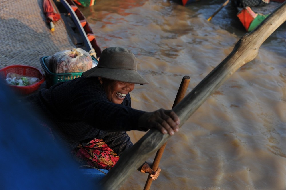 Tonle Sap Lake Boats, Cambodia