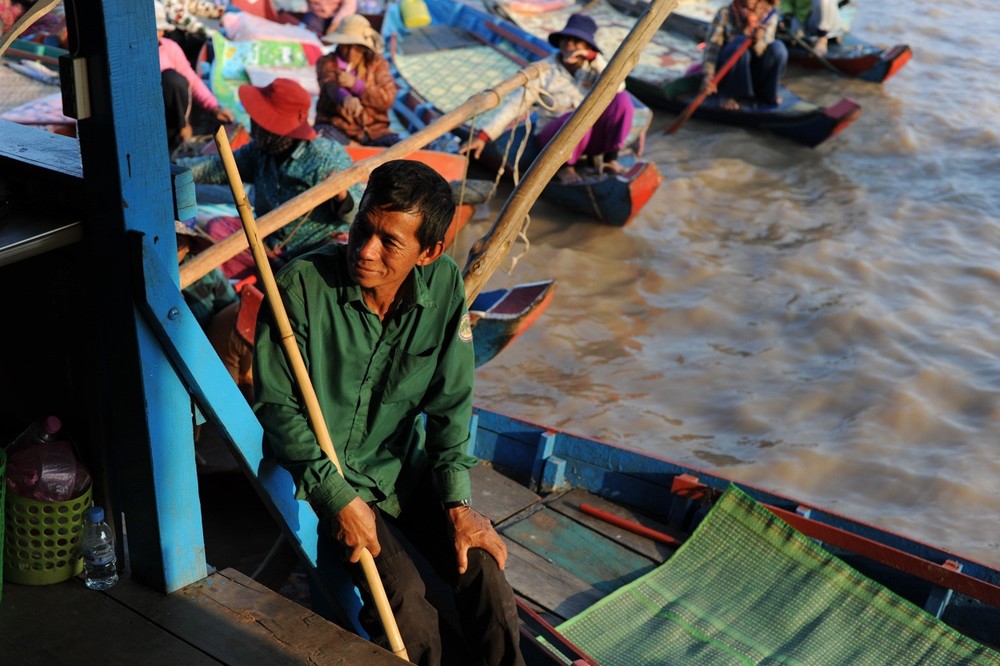 Tonle Sap Lake Boats, Cambodia