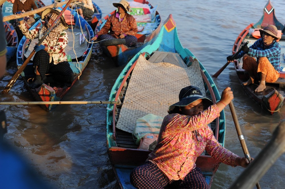 Tonle Sap Lake Boats, Cambodia