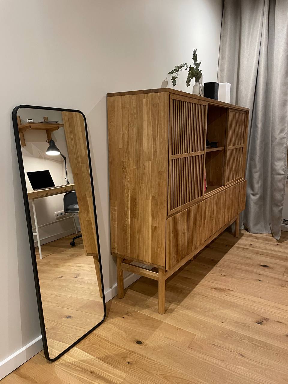 Двухкомнатная квартира в Москве в скандинавском стиле с элементами mid century, объект реализован