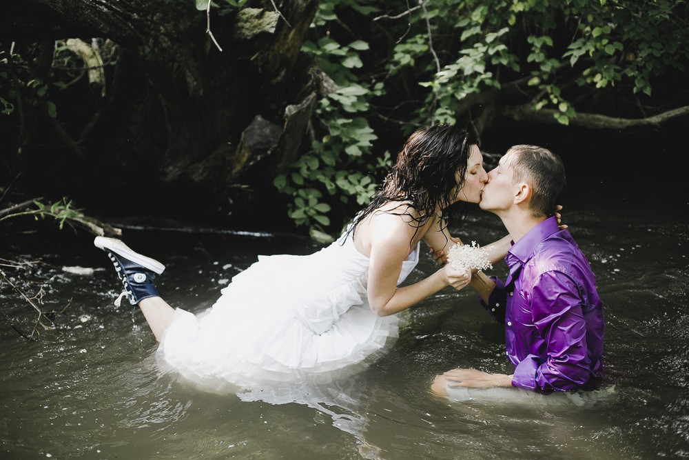 #TrashTheWeddingDress