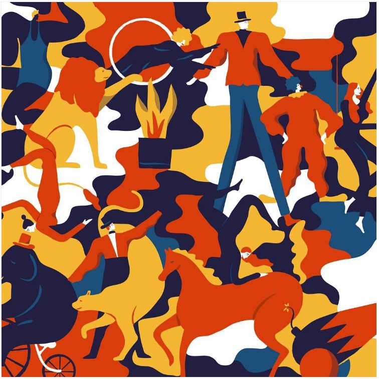Monge Quentin - Circus illustration