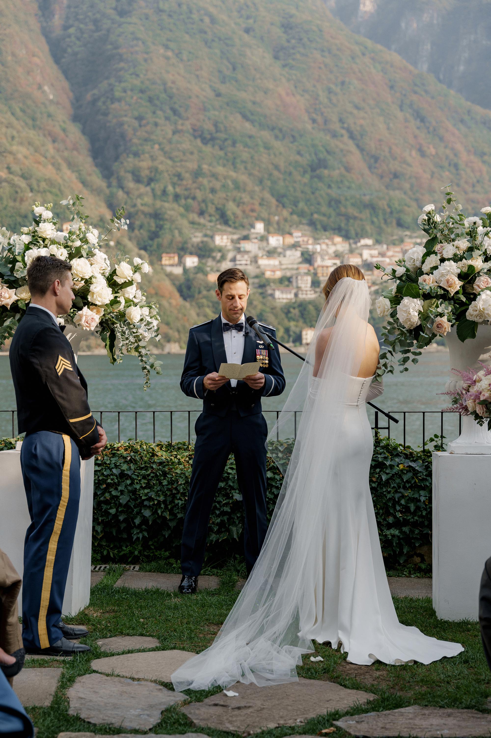 Como lake wedding videographer