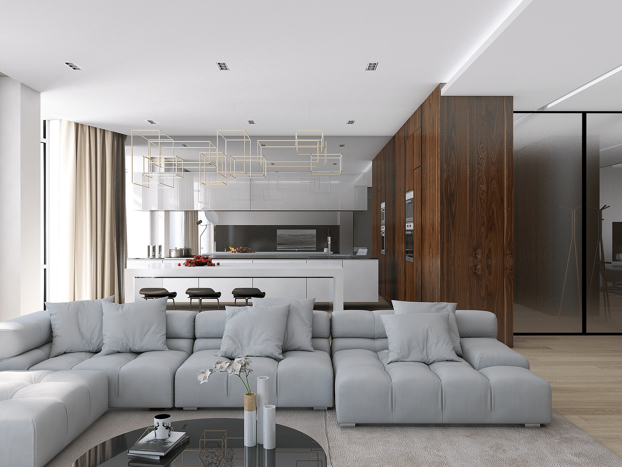 Интерьер квартиры в "Royal Park", 130м2 — фото 8