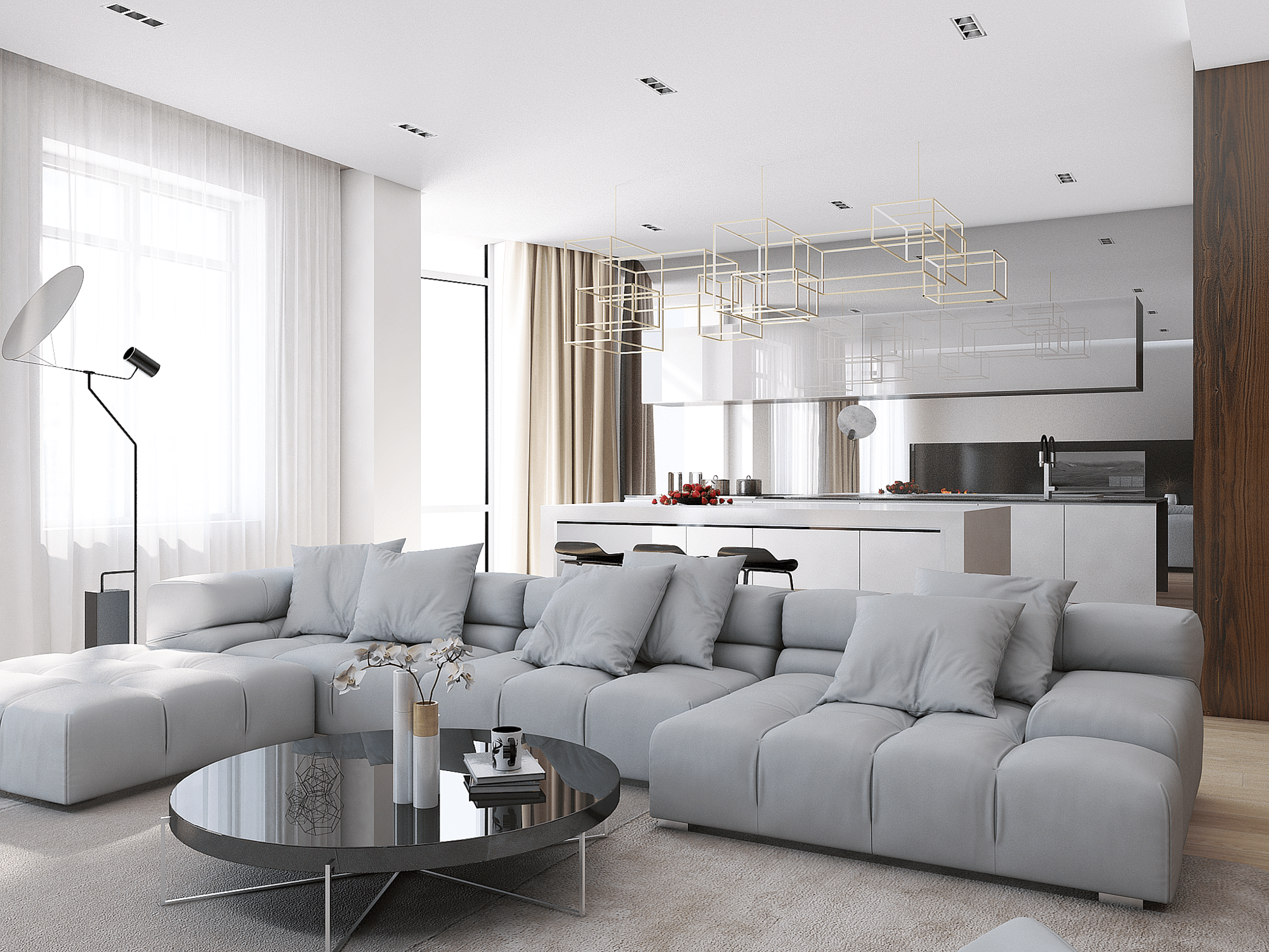 Интерьер квартиры в "Royal Park", 130м2 — фото 11