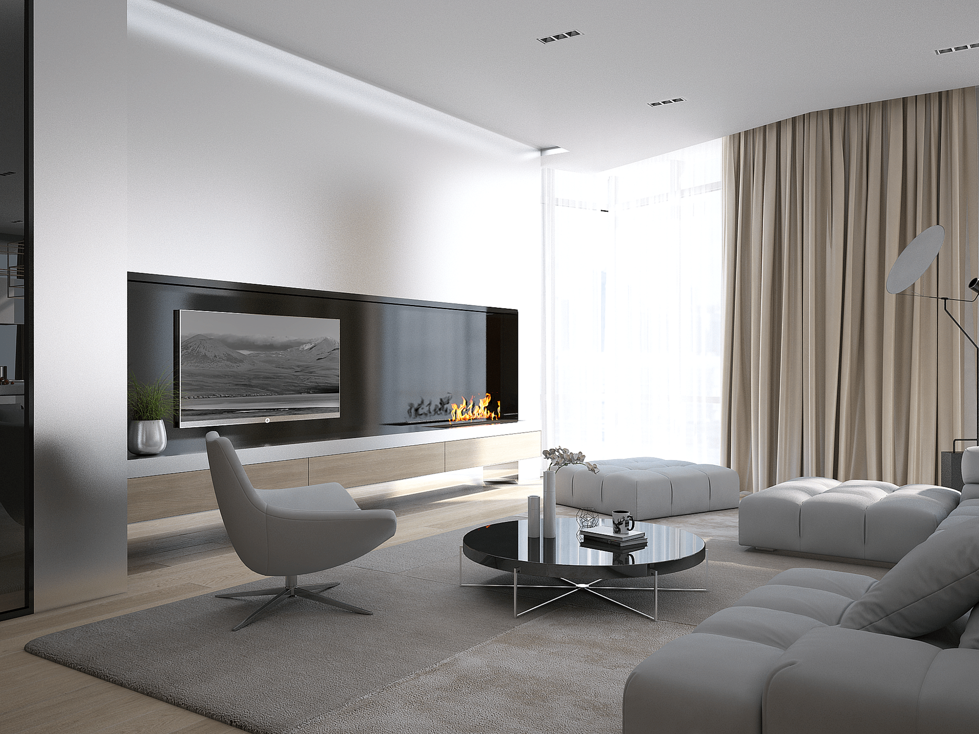Интерьер квартиры в "Royal Park", 130м2 — фото 13