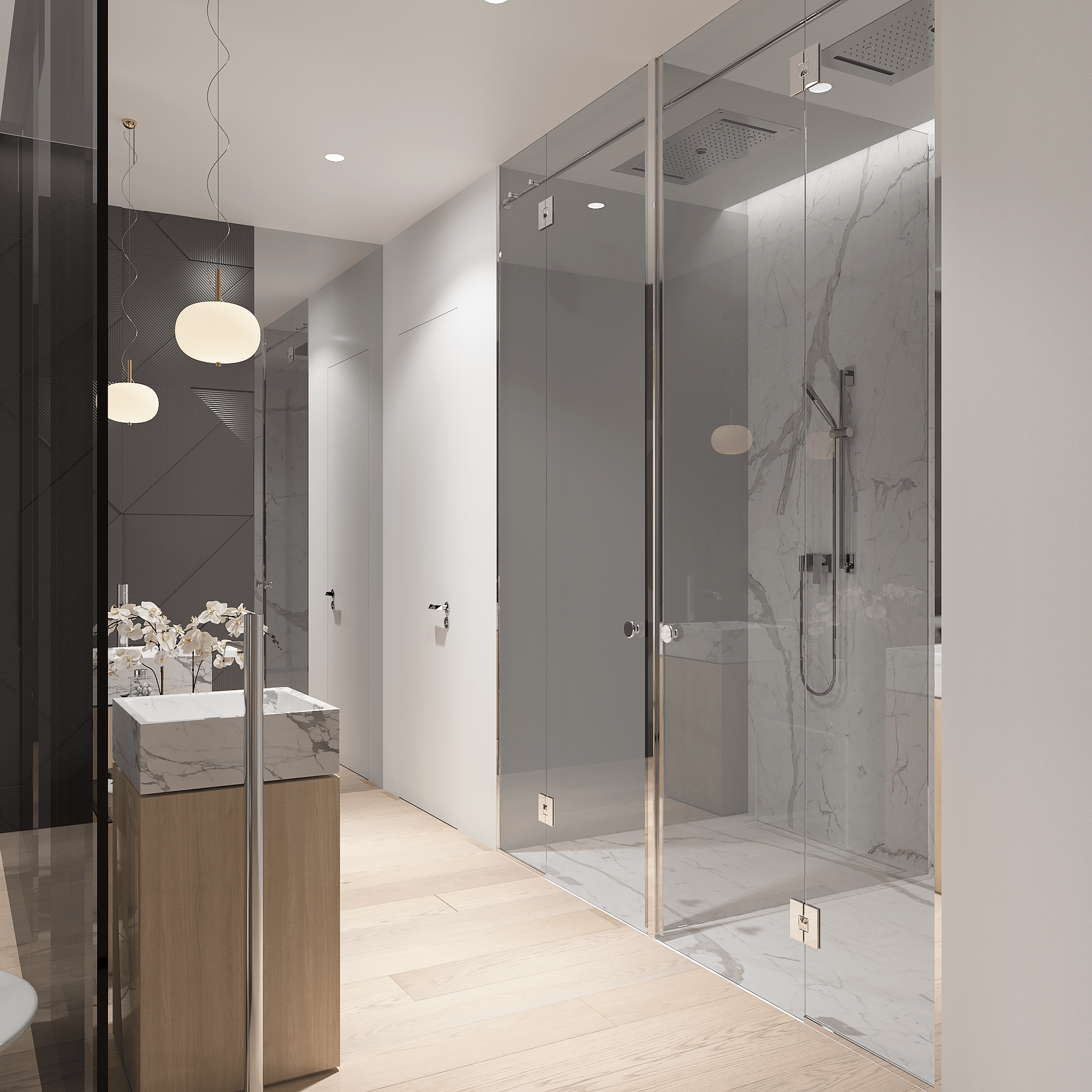Интерьер пентхауса на Петроградской стороне, 230м2 — фото 10