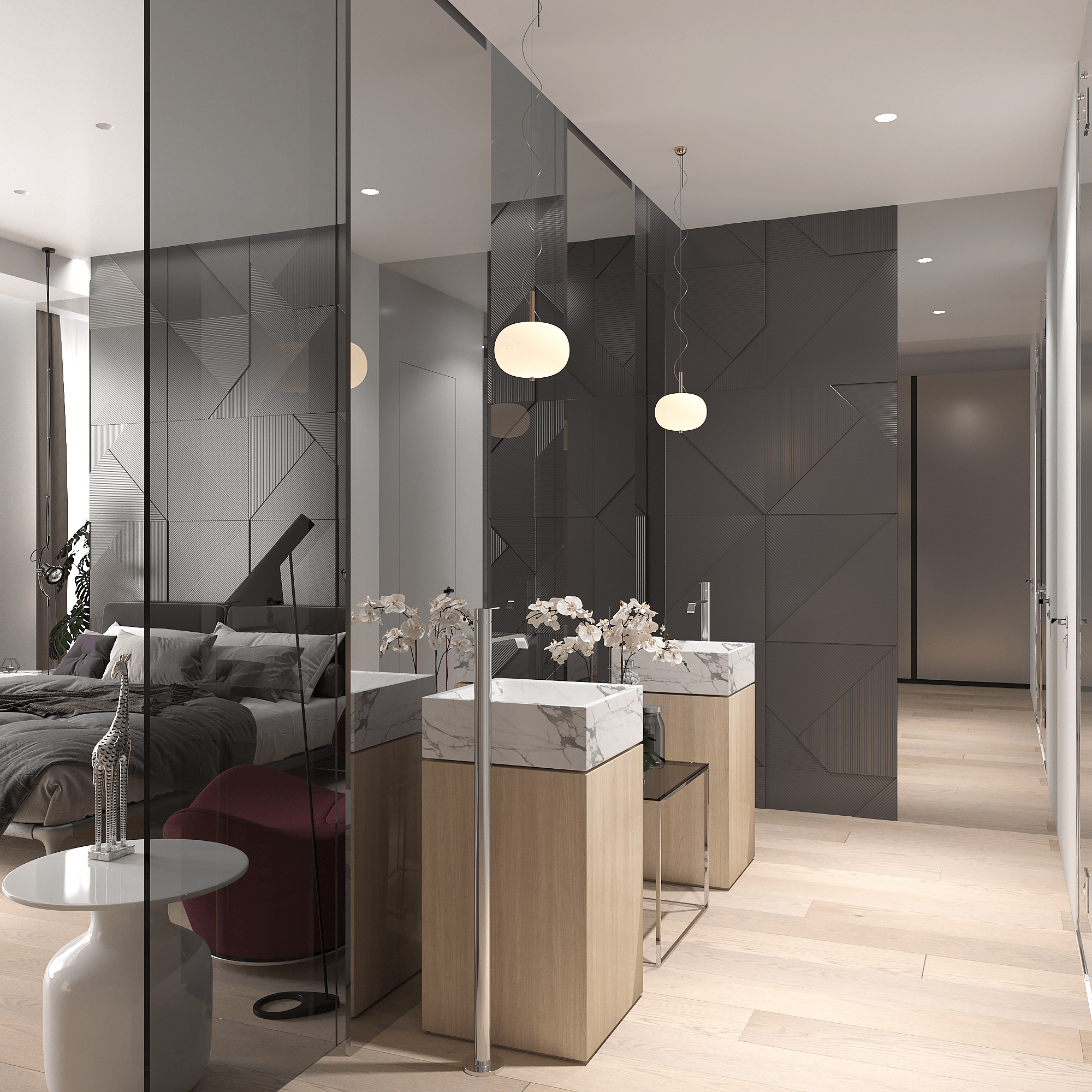 Интерьер пентхауса на Петроградской стороне, 230м2 — фото 8