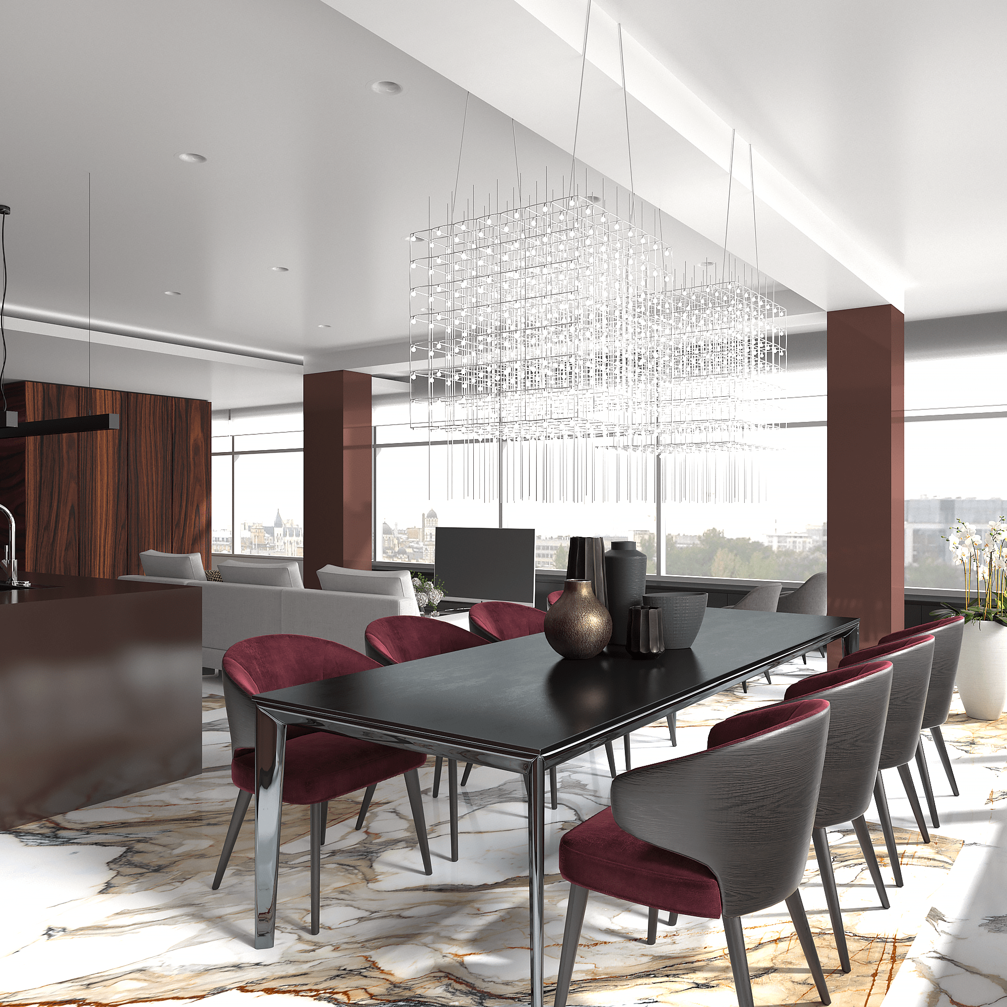 Интерьер пентхауса на Петроградской стороне, 230м2 — фото 3