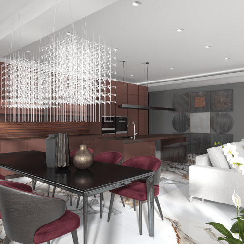 Интерьер пентхауса на Петроградской стороне, 230м2 — фото 15