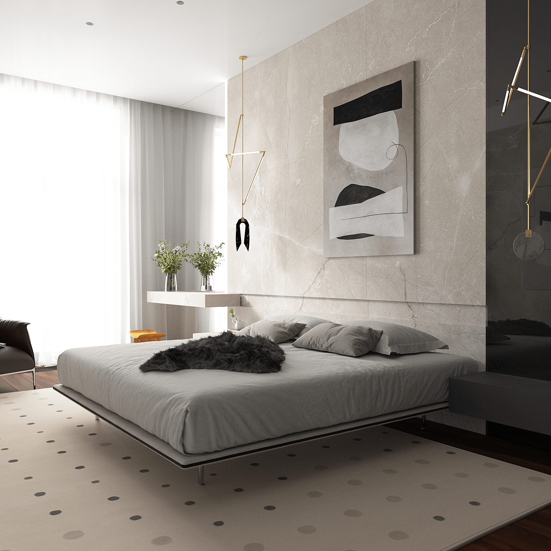 Интерьер квартиры в "Мендельсон", 100м2 — фото 5