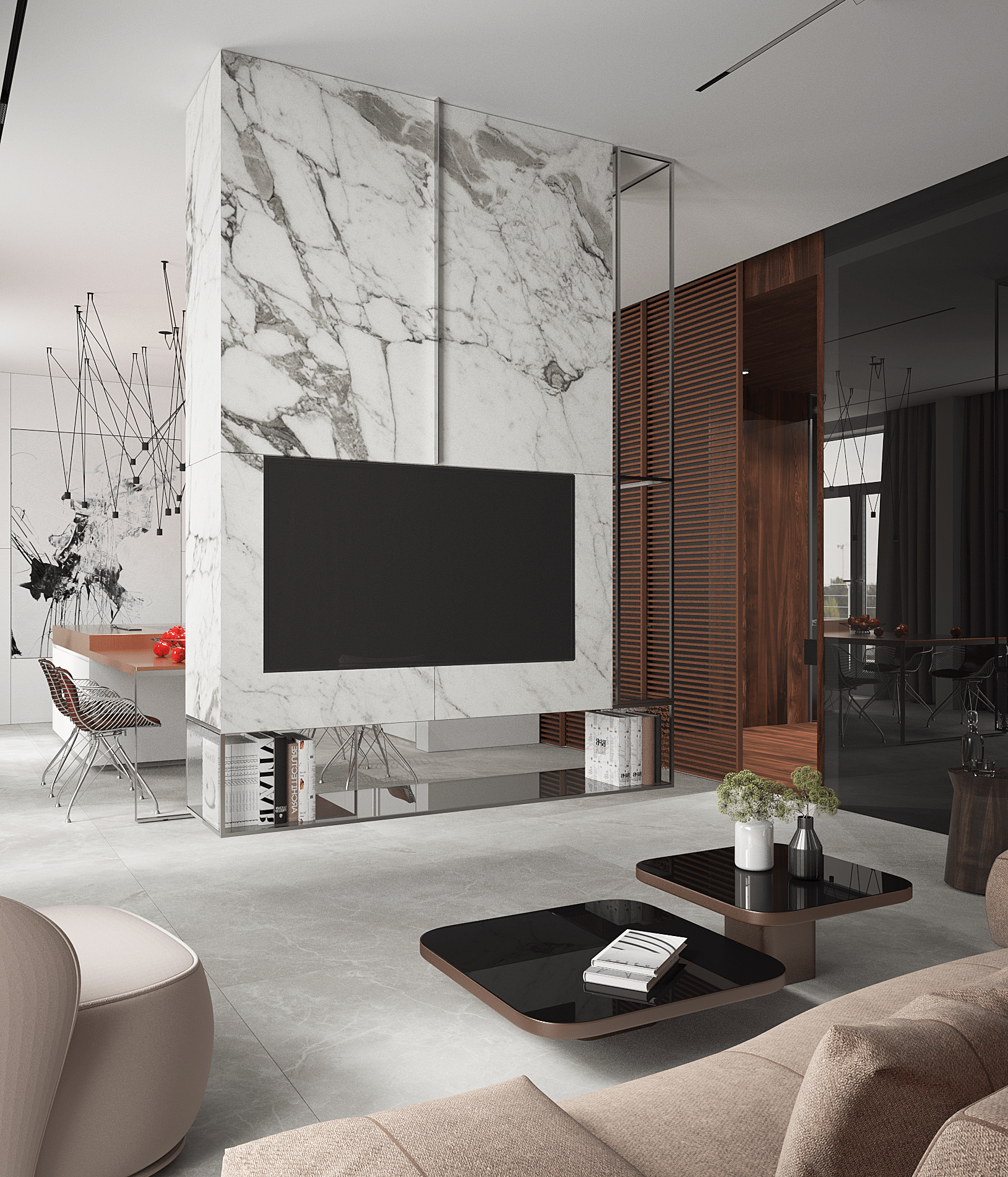 Интерьер квартиры в "Мендельсон", 100м2 — фото 10