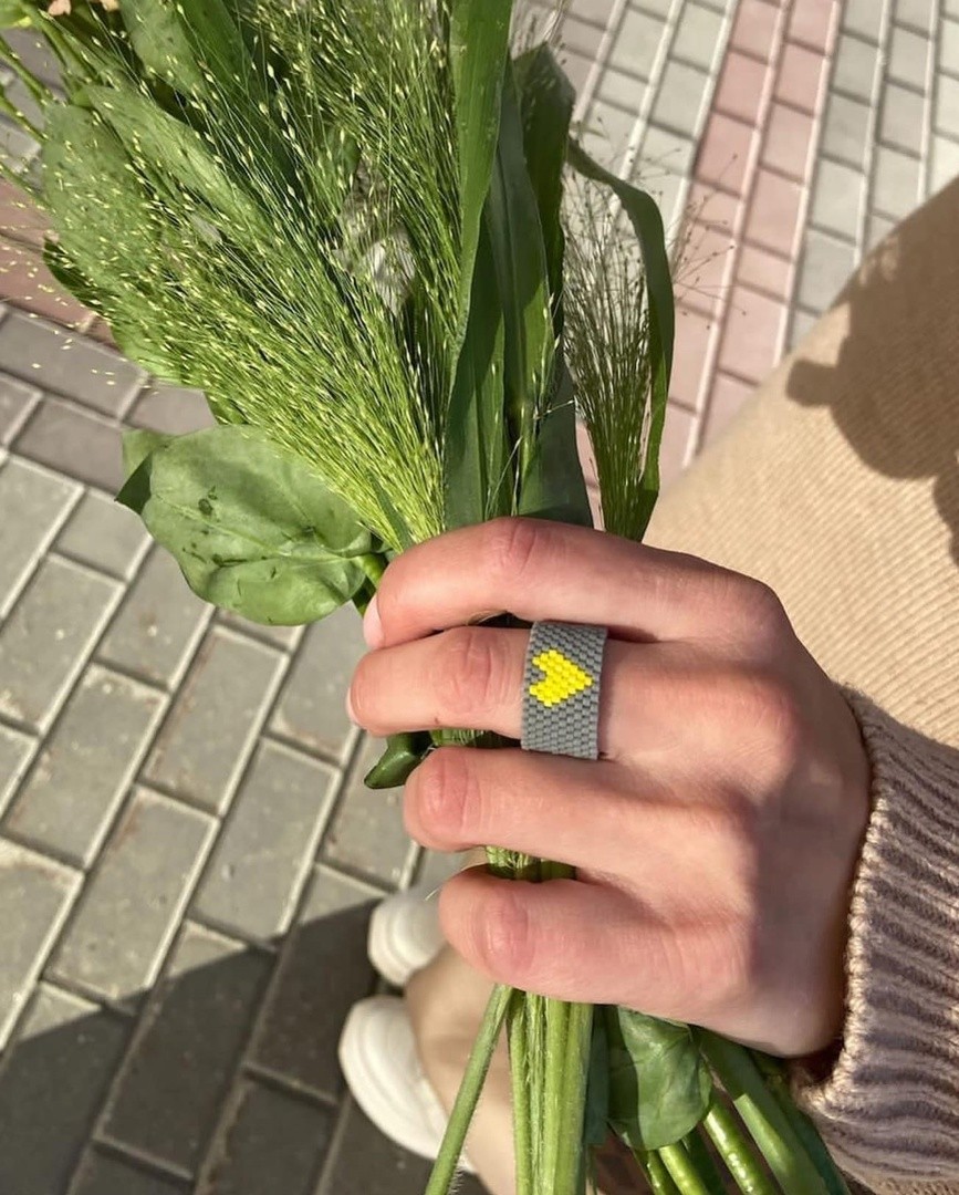Кольцо из бисера
