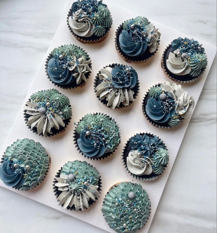 Капкейки с соленой карамелью