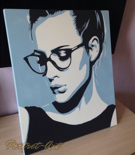 Картина акрилом. Стиль POP ART