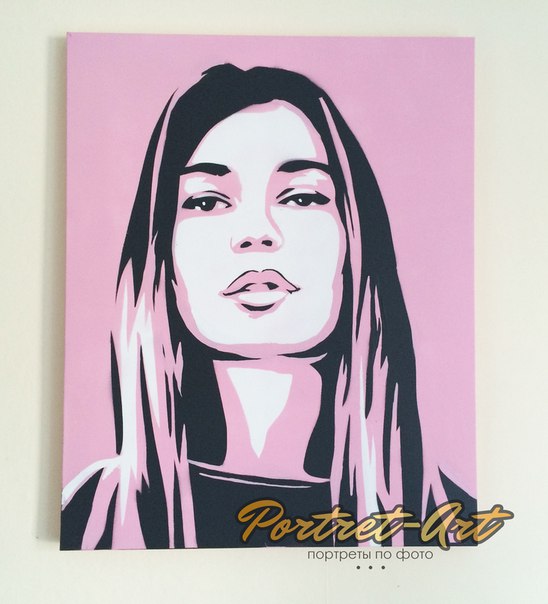 Картина акрилом. Стиль POP ART