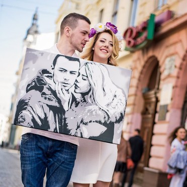 Картина акрилом. Стиль POP ART
