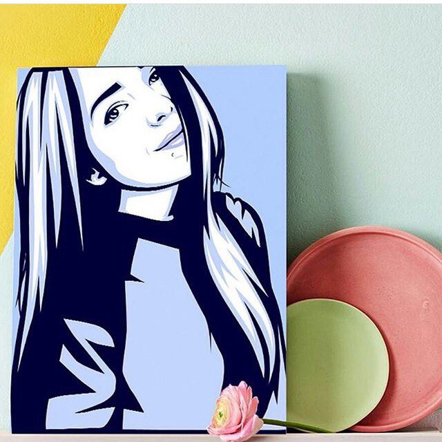 Картина акрилом. Стиль POP ART