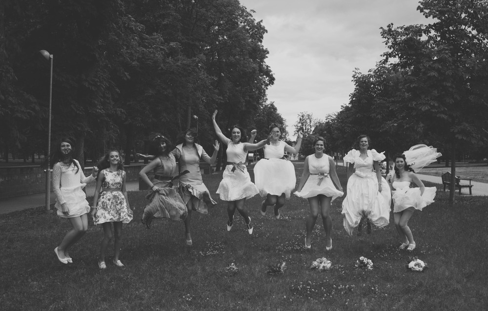 Bride parade Daugavpils