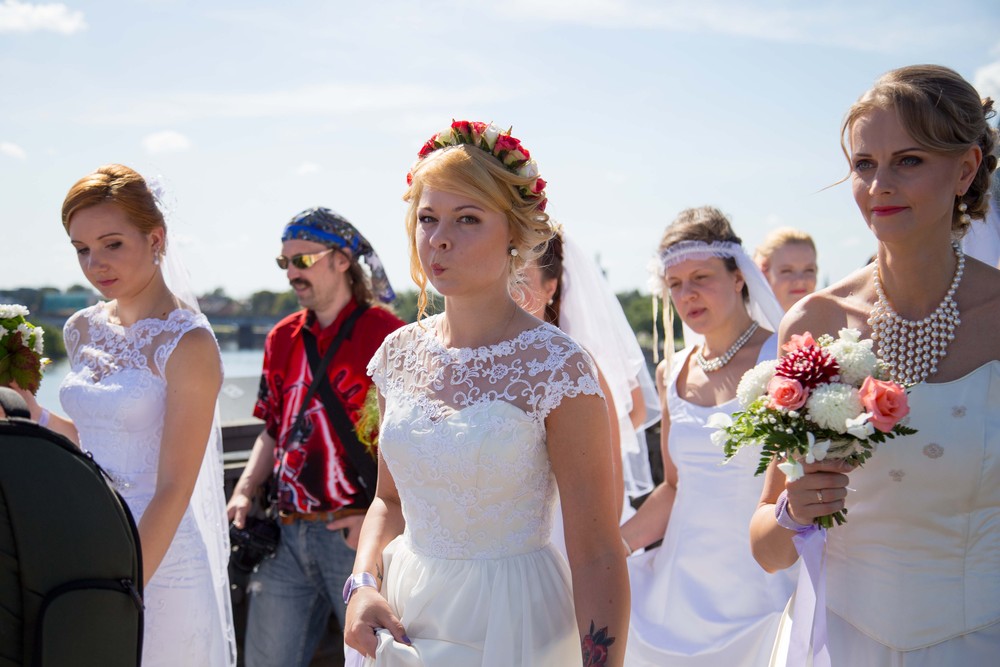Bride parade Riga