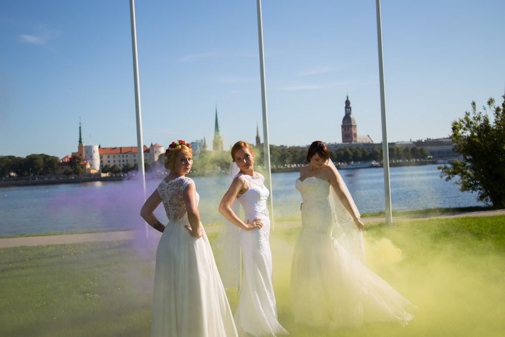 Bride parade Riga