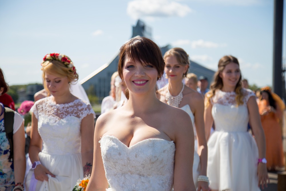 Bride parade Riga