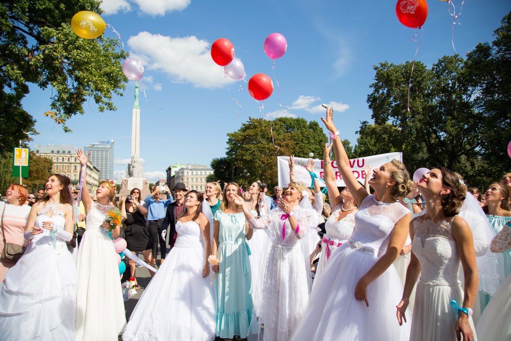 Bride parade Riga