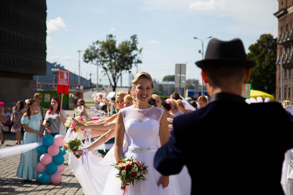 Bride parade Riga