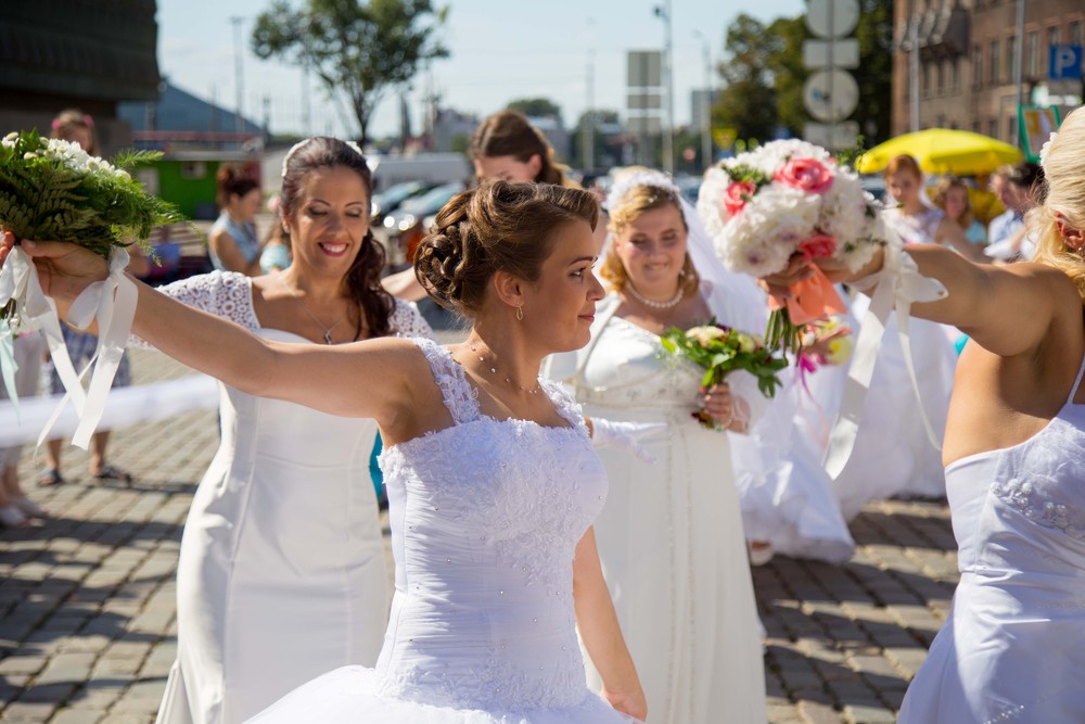 Bride parade Riga