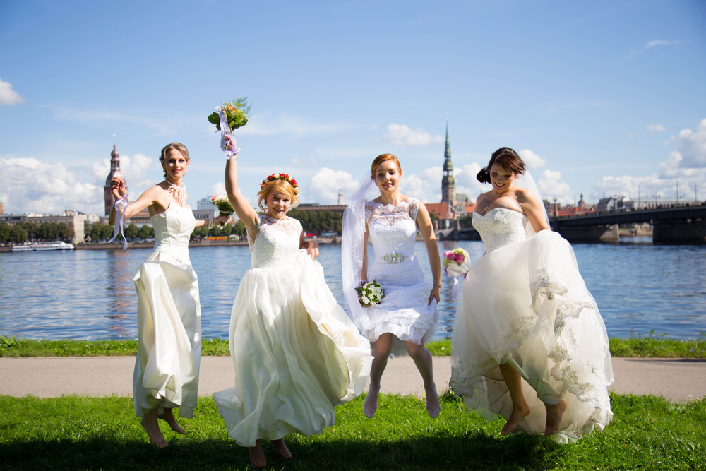 Bride parade Riga