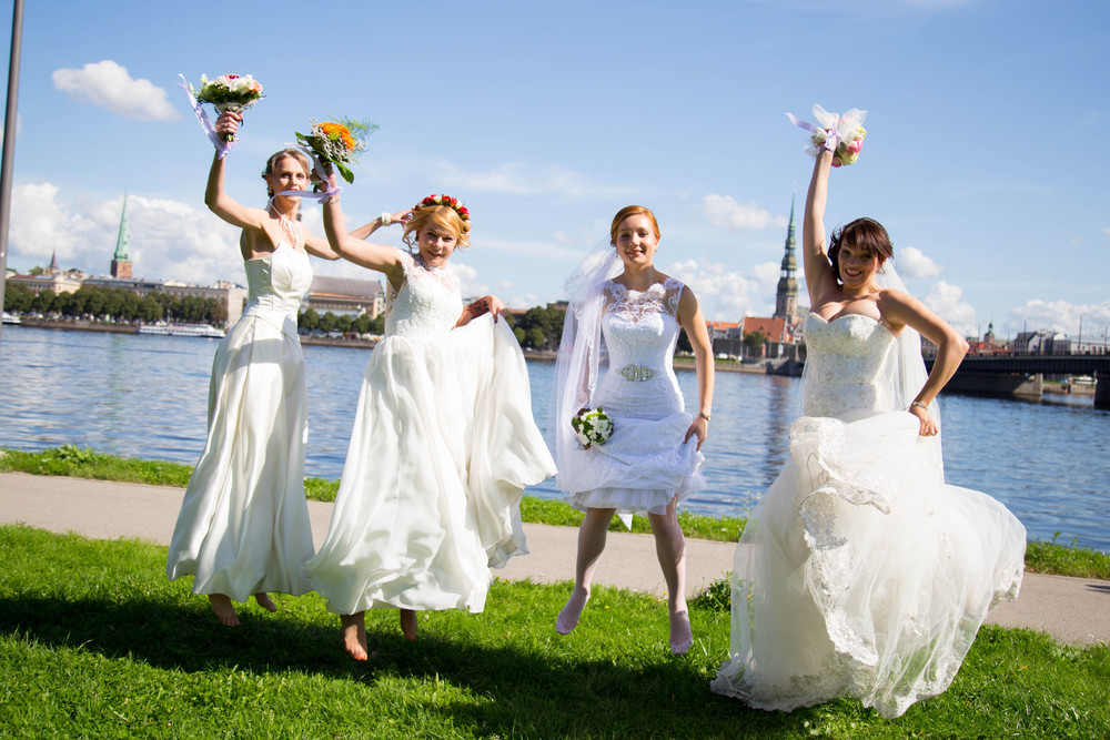 Bride parade Riga