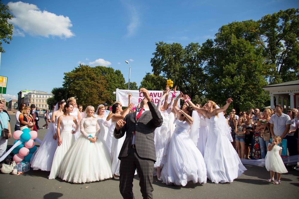 Bride parade Riga