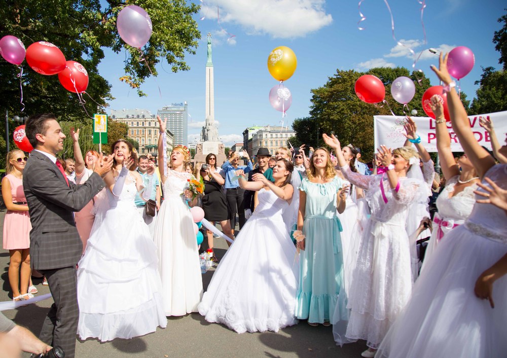 Bride parade Riga