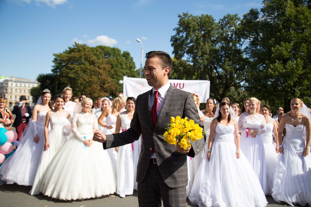 Bride parade Riga